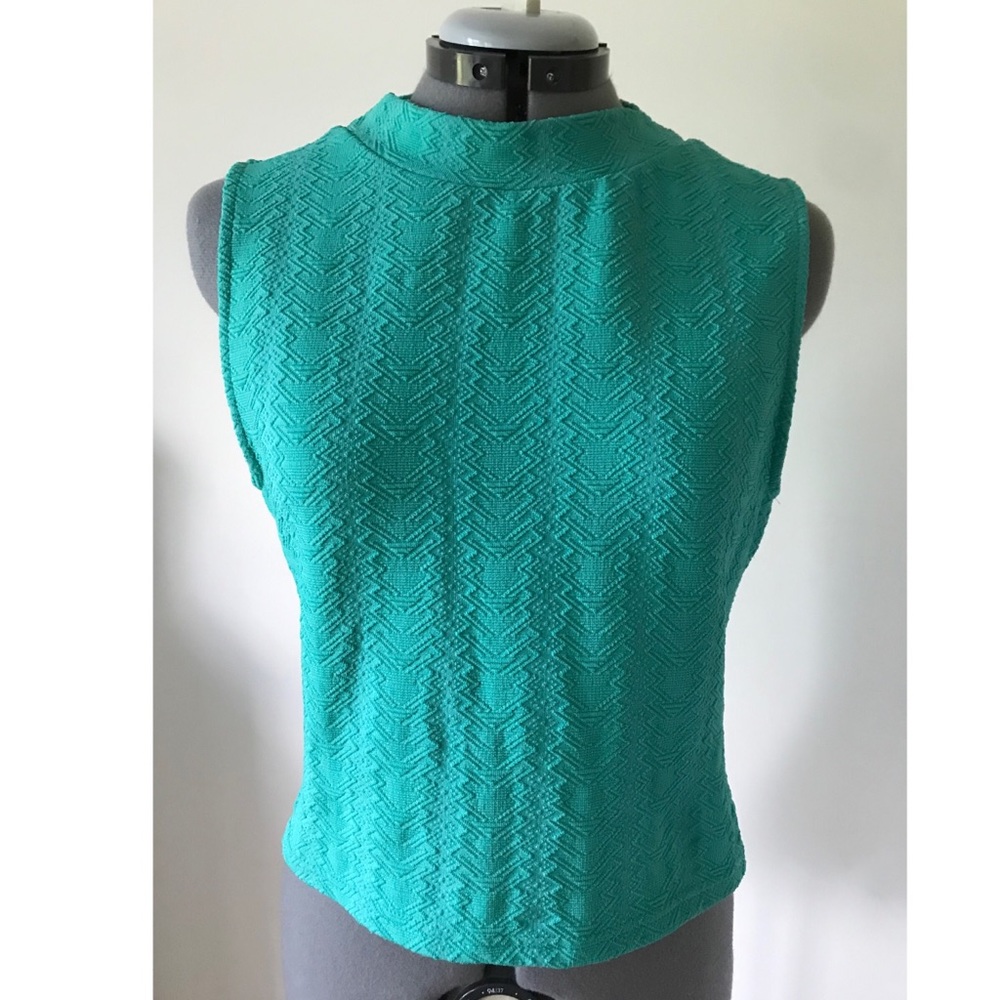 Teal crop top from H & M